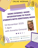 Using evidence-based interventions to teach students with Additional Needs